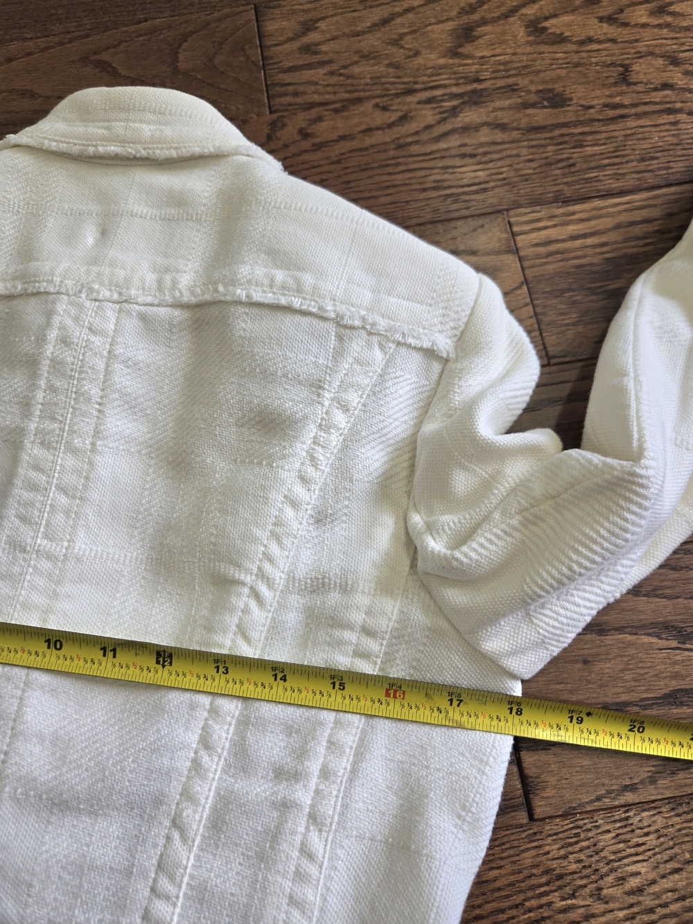 Burberry White Cotton-Blend Button Front Jacket Size 8 - Picture 8 of 16